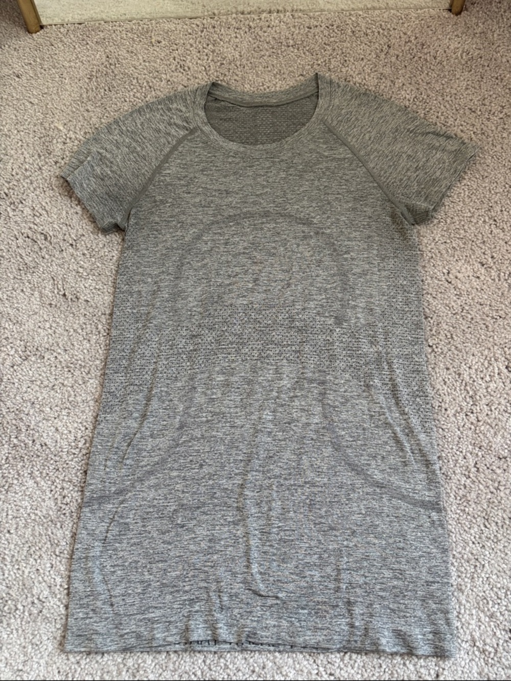 lululemon athletica Gray Short-Sleeve Crewneck Knit Tunic